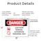 Signmission Lead Paint Removal Authorized Danger Sign, Plastic, 18in W x 12in L, 2PK OS-2PACK-DS-P-1218-L-1916 - alternate 7
